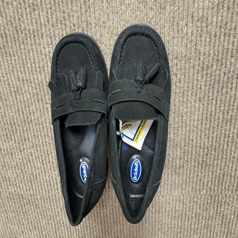NWT Dr Scholls Women's Dazzle Loafer Black Leather size 7